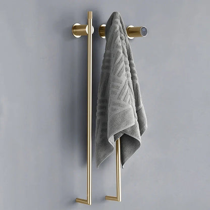 Bathroom Electric Bath Towel Rack Smart Temperature Time Control Towel Warmer Hidden Wires Heated Towel Rail