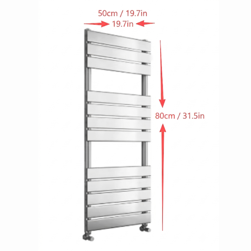 SUN-D2 Brass Heated Towel Warmer Luxury Bathroom Towel Radiator Rack-Towel Bars & Hooks-Index Bath