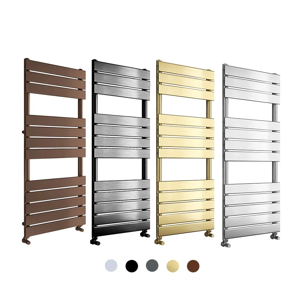 Hot Selling SUN-D2 Brushed Brass New Finishes Heated Towel Warmer Bathroom Towel Radiators-Index Bath