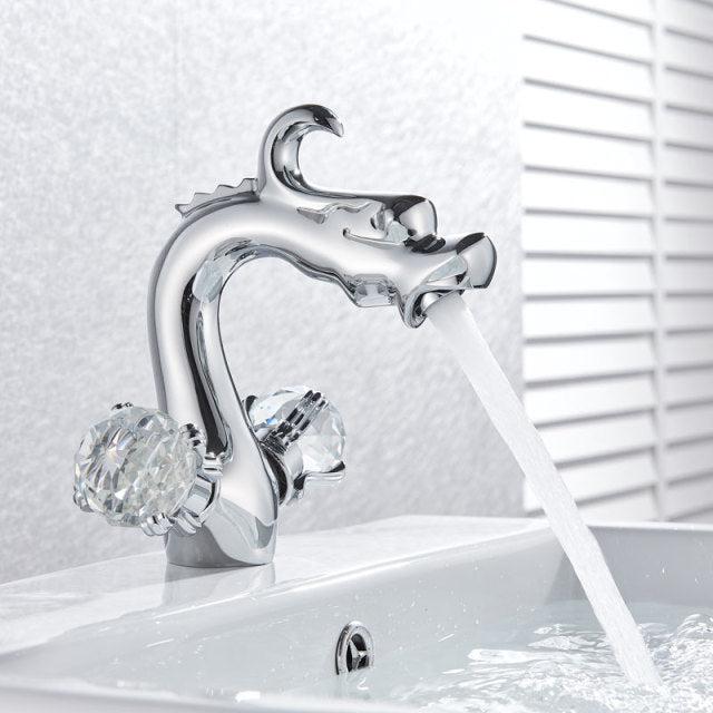 Basin Faucet - Swan Basin Sink Faucet Bathroom Mixer Taps Swan Washbasin Faucets Tap