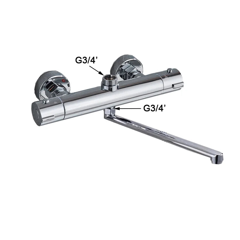 Thermostatic Shower Faucet Mixing Valve Bathtub Faucet with handle-Shower Faucet-Index Bath
