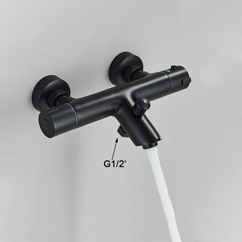 Thermostatic Shower Faucet Mixing Valve Bathtub Faucet with handle-Shower Faucet-Index Bath