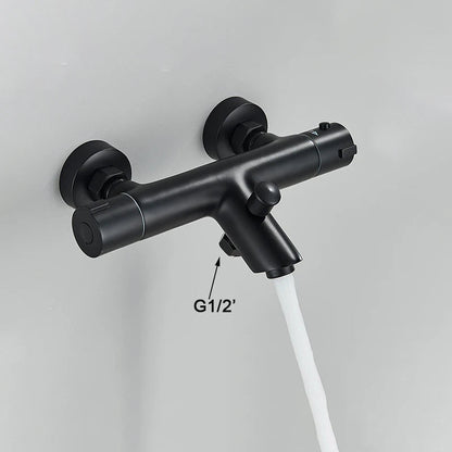 Thermostatic Shower Faucet Mixing Valve Bathtub Faucet with handle-Shower Faucet-Index Bath