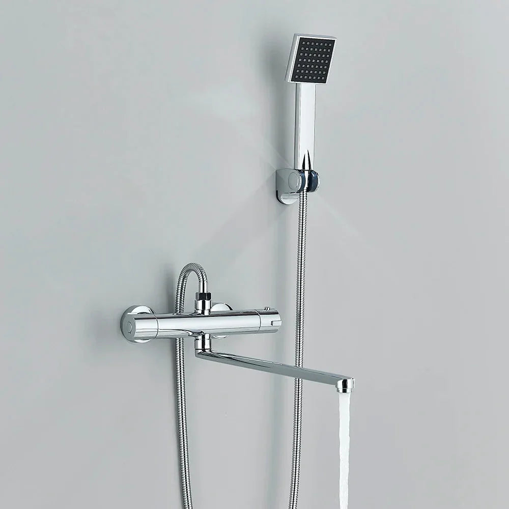 Thermostatic Shower Faucet Mixing Valve Bathtub Faucet with handle-Shower Faucet-Index Bath