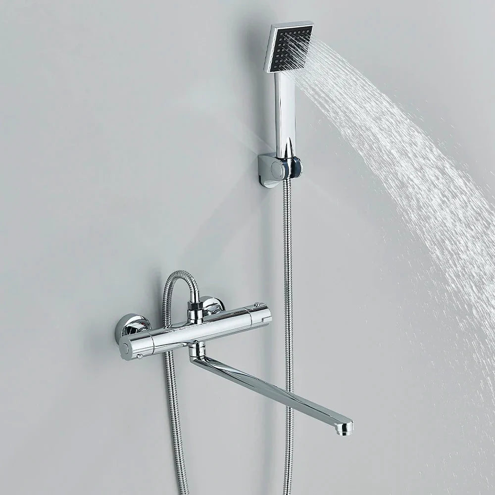 Thermostatic Shower Faucet Mixing Valve Bathtub Faucet with handle-Shower Faucet-Index Bath