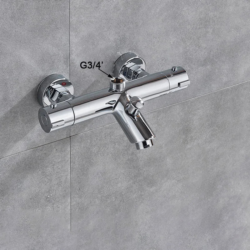 Thermostatic Shower Faucet Mixing Valve Bathtub Faucet with handle-Shower Faucet-Index Bath