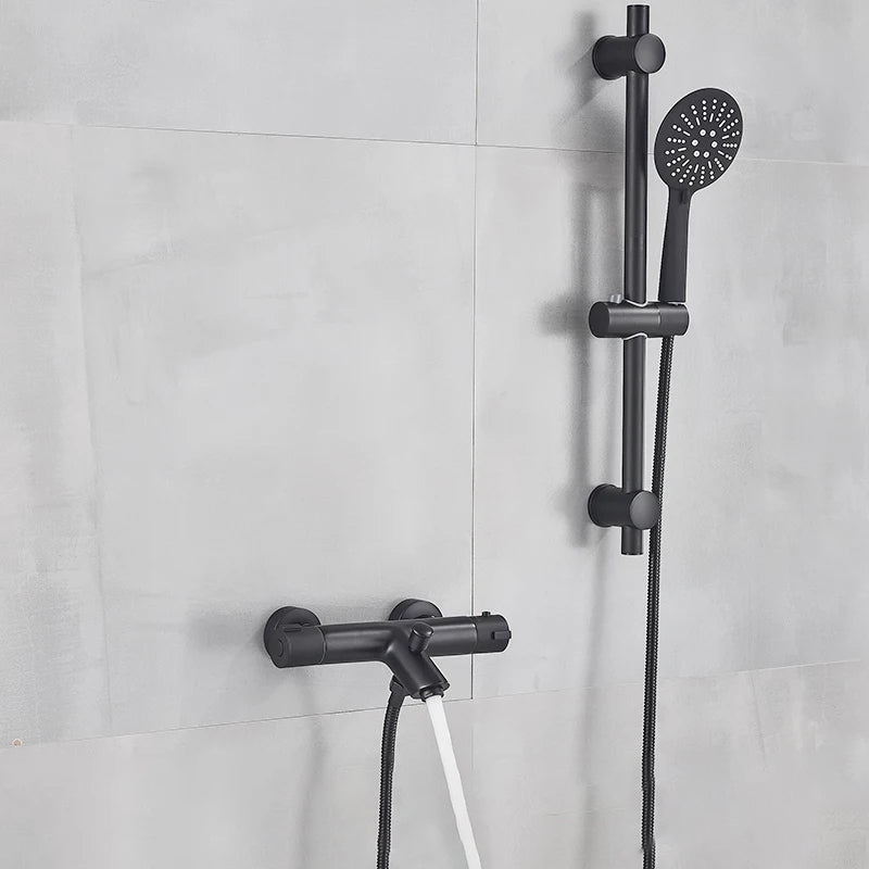 Thermostatic Shower Faucet Mixing Valve Bathtub Faucet with handle-Shower Faucet-Index Bath