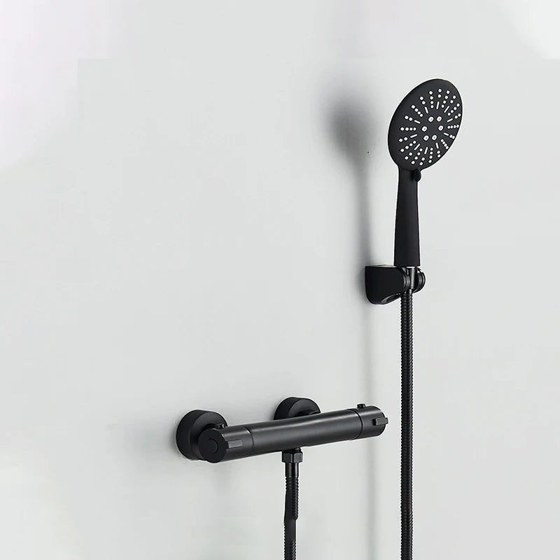 Thermostatic Shower Faucet Mixing Valve Bathtub Faucet with handle-Shower Faucet-Index Bath
