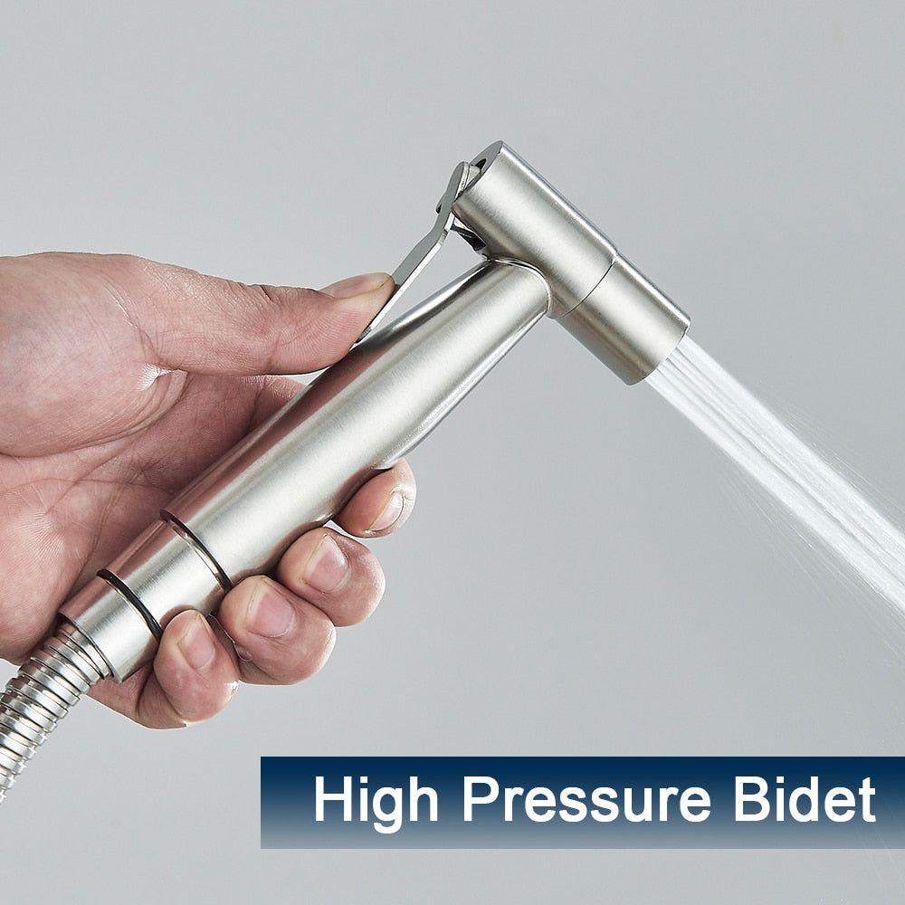 Toilet Bidet Sprayer Faucet Bathroom Stainless Steel Shower Bidet-Bidet Faucet-Index Bath