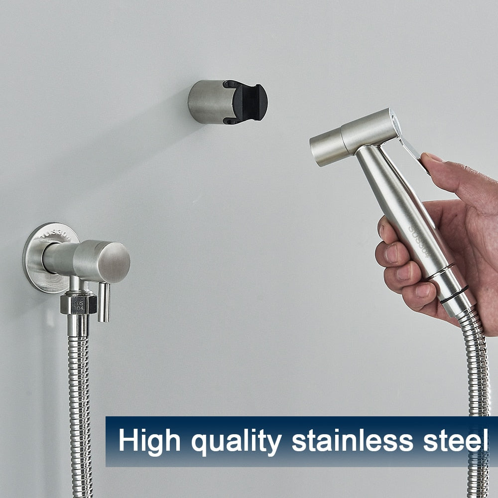 Toilet Bidet Sprayer Faucet Bathroom Stainless Steel Shower Bidet-Bidet Faucet-Index Bath