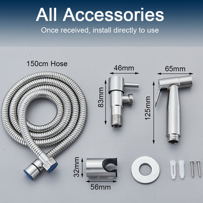 Toilet Bidet Sprayer Faucet Bathroom Stainless Steel Shower Bidet-Bidet Faucet-Index Bath