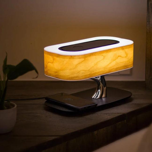 Tree of Life Lamp – Designer Light with Wireless Charger & Bluetooth Speaker