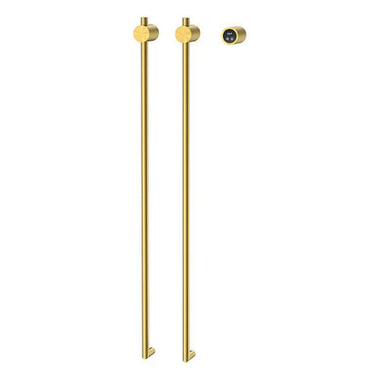 Vertical Style Bathroom Heated Towel Rack Electric Towel Drying Rack-Towel Bars & Hooks-Index Bath-Luxury Gold-110V-Index Bath