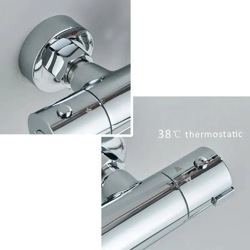 Wall Mounted Bath Faucet Long Spout Bathtub Mixer Faucet With Handheld-Shower Faucet-Index Bath-long spout full set-Index Bath