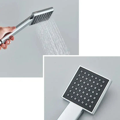 Wall Mounted Bath Faucet Long Spout Bathtub Mixer Faucet With Handheld-Shower Faucet-Index Bath-long spout full set-Index Bath