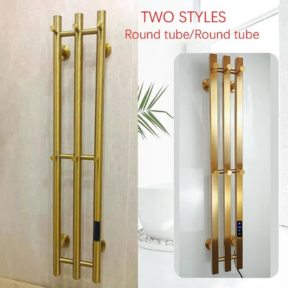 Electric Heated Towel Rack Wall Mounted Bathroom Towel Warmer Dryer Heater 3 Bars Timer Touch Control WiFi Energy Saving-Index Bath