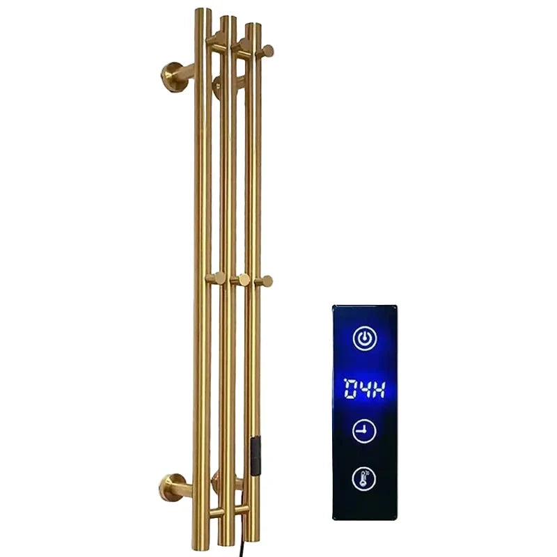 Electric Heated Towel Rack Wall Mounted Bathroom Towel Warmer Dryer Heater 3 Bars Timer Touch Control WiFi Energy Saving-Index Bath