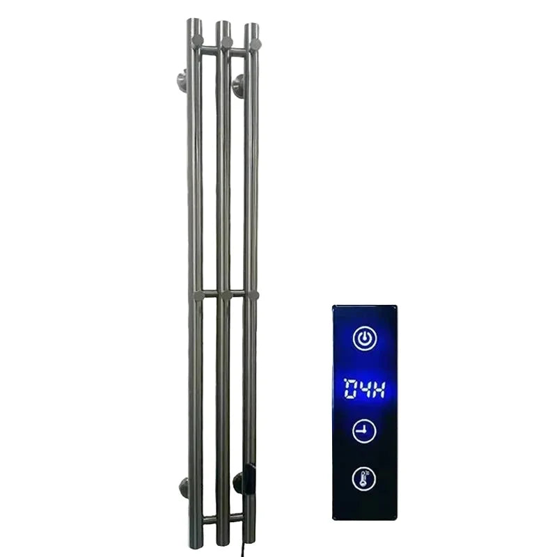 Electric Heated Towel Rack Wall Mounted Bathroom Towel Warmer Dryer Heater 3 Bars Timer Touch Control WiFi Energy Saving-Index Bath