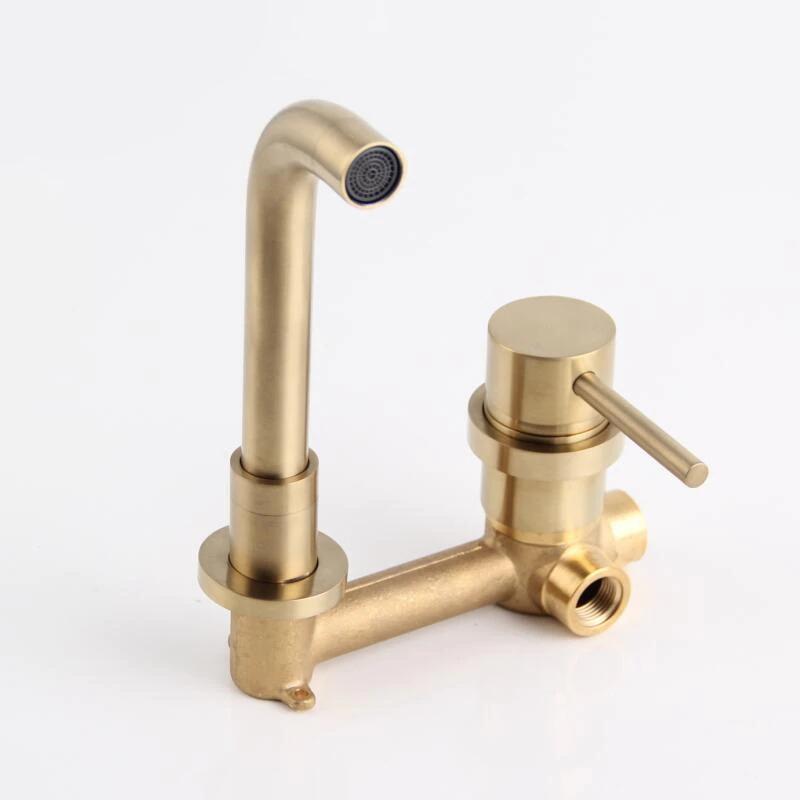 Wall Mounted Faucet Single Handle Bathroom Mixer Tap