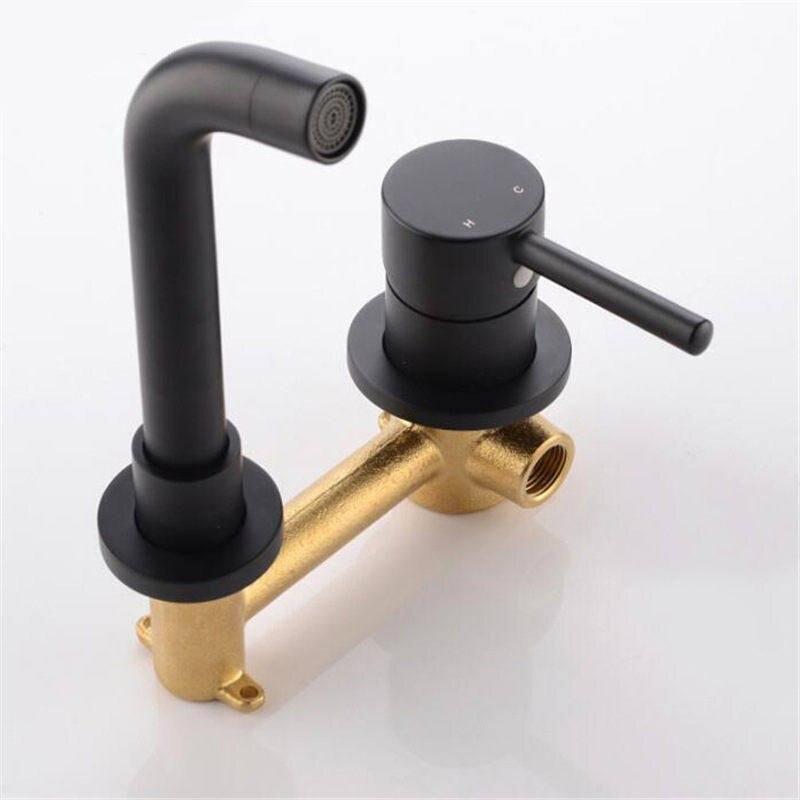 Wall Mounted Faucet Single Handle Bathroom Mixer Tap