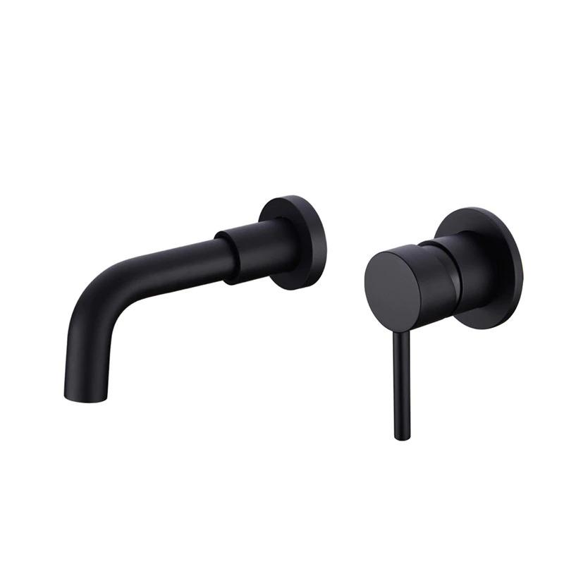 Wall Mounted Faucet Single Handle Bathroom Mixer Tap