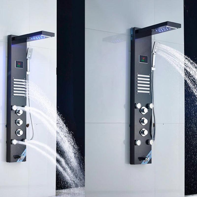 Waterfall Shower Panel Faucet LED Light Body Massage Jets-Shower Faucet-Index Bath