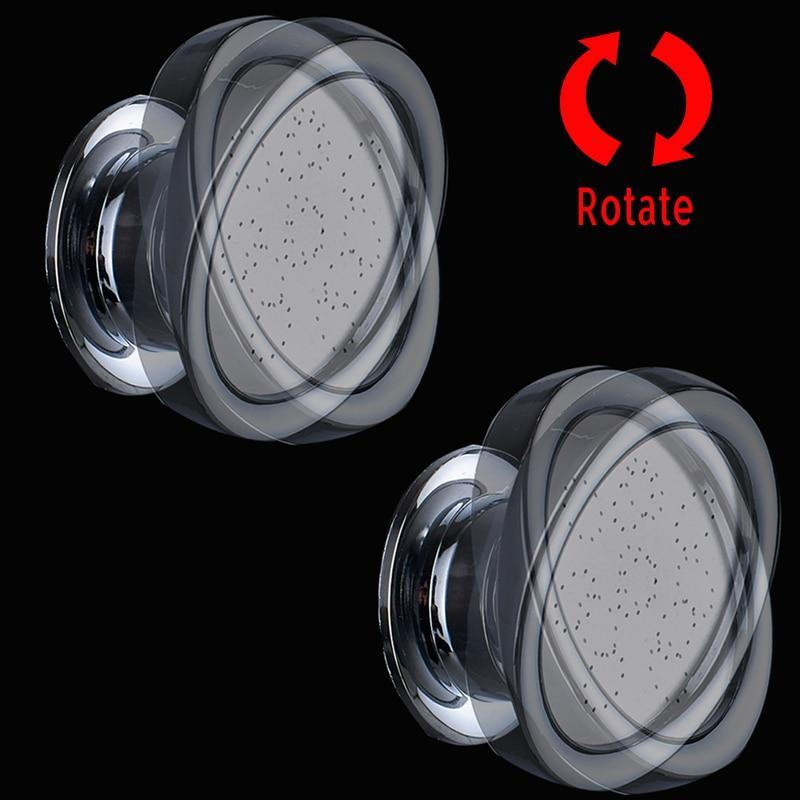 Shower Faucet - Waterfall Shower Panel Faucet LED Light Body Massage Jets