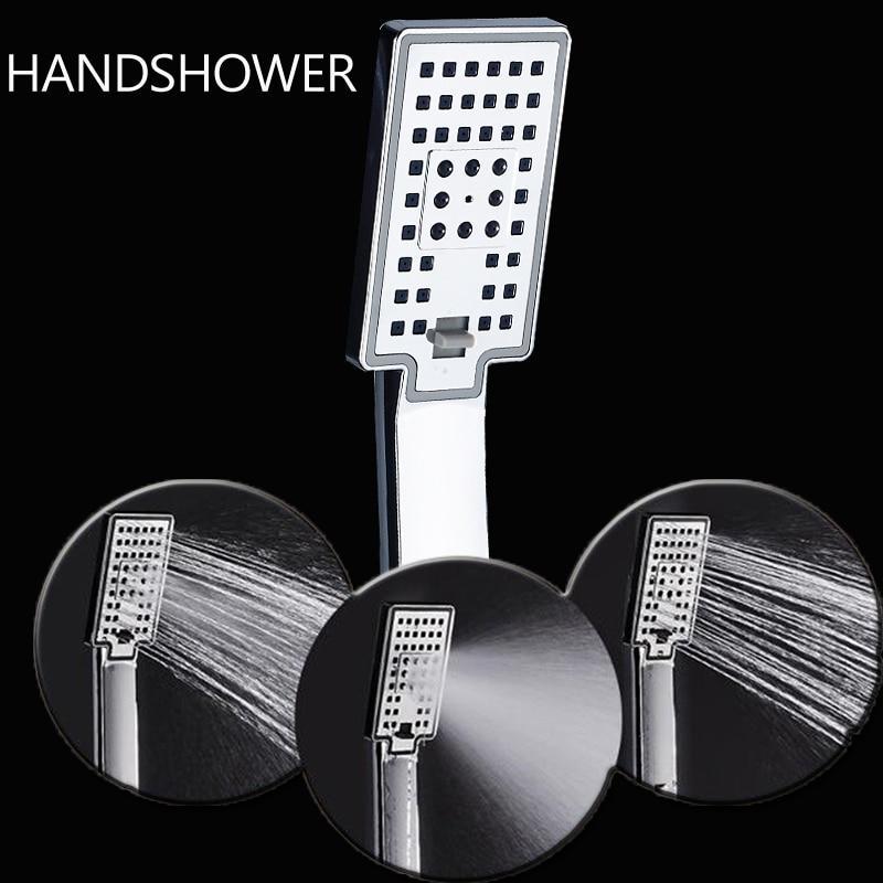 Shower Faucet - Waterfall Shower Panel Faucet LED Light Body Massage Jets