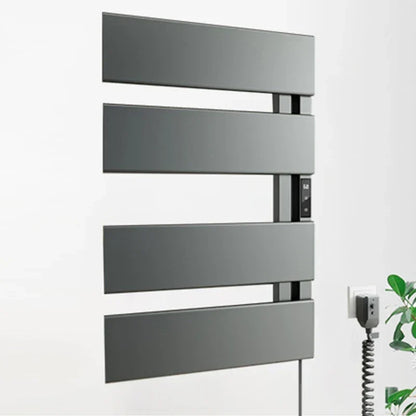Electric Towel Warmer Wall-Mounted Towel Heater with Built-in Timer, Waterproof Aluminum Towel Warmer for Bathroom-Index Bath