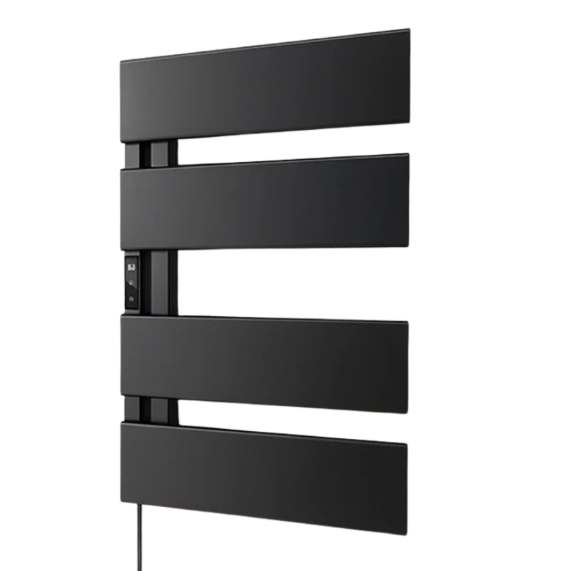 Electric Towel Warmer Wall-Mounted Towel Heater with Built-in Timer, Waterproof Aluminum Towel Warmer for Bathroom-Index Bath