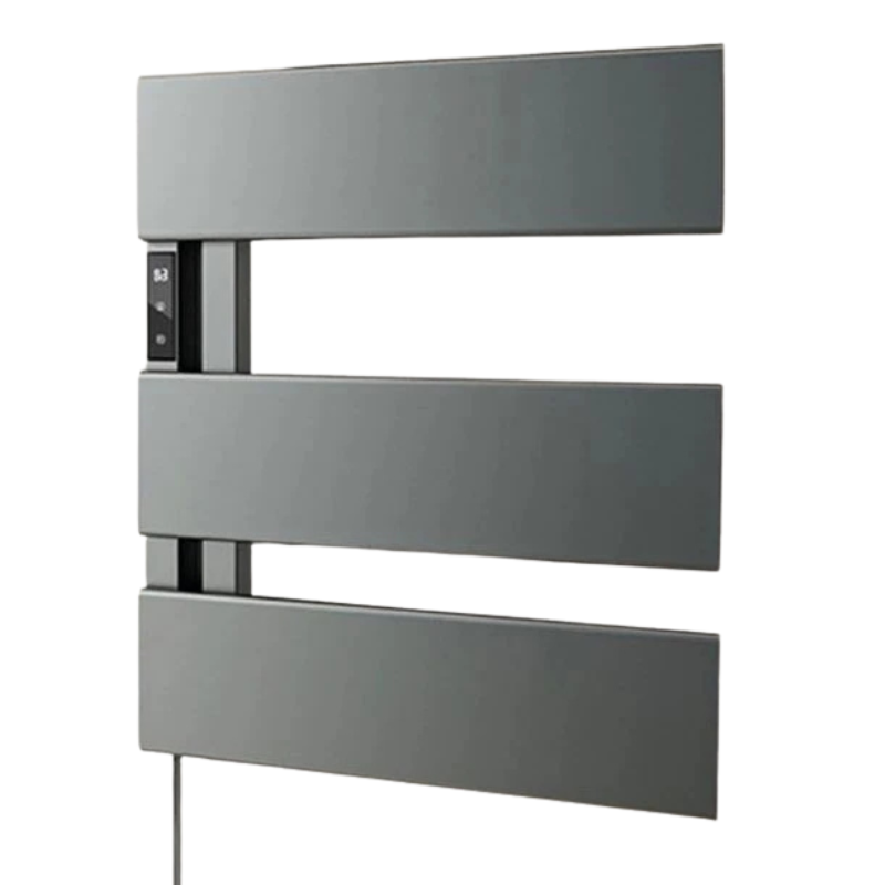 Electric Towel Warmer Wall-Mounted Towel Heater with Built-in Timer, Waterproof Aluminum Towel Warmer for Bathroom-Index Bath