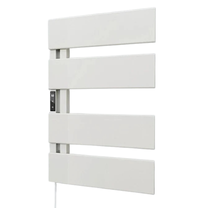 Electric Towel Warmer Wall-Mounted Towel Heater with Built-in Timer, Waterproof Aluminum Towel Warmer for Bathroom-Index Bath