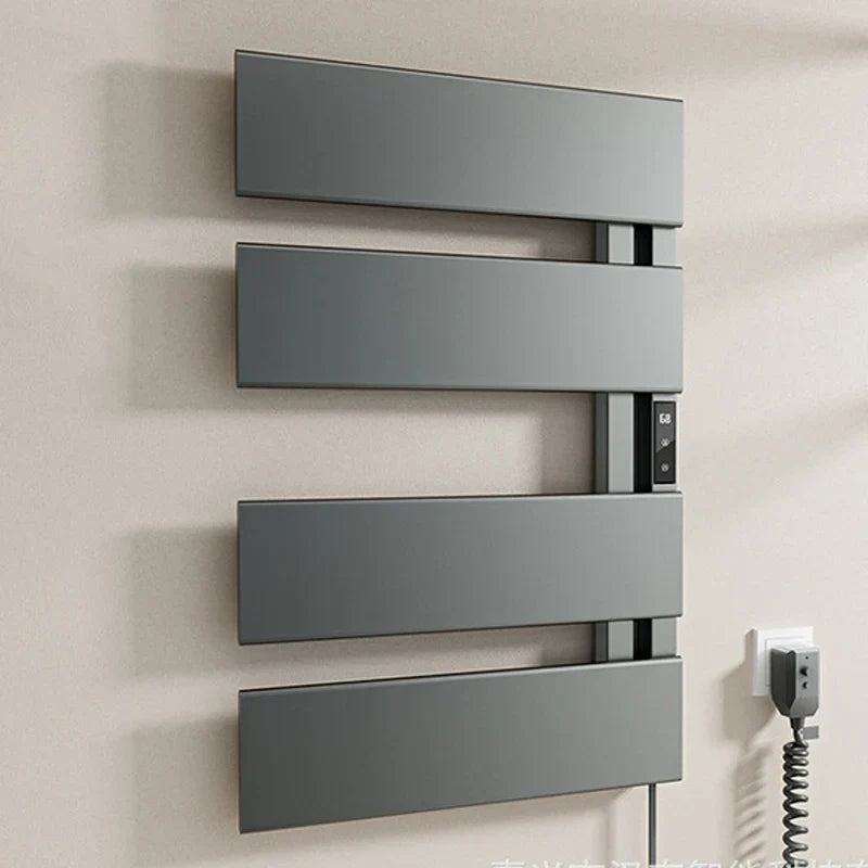 Electric Towel Warmer Wall-Mounted Towel Heater with Built-in Timer, Waterproof Aluminum Towel Warmer for Bathroom-Index Bath